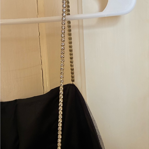 Dave & Johnny vintage 90s silver prom dress - Picture 7 of 16